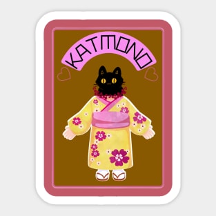 Fun Cat In Katmono Meme By Abby Anime(c) Sticker